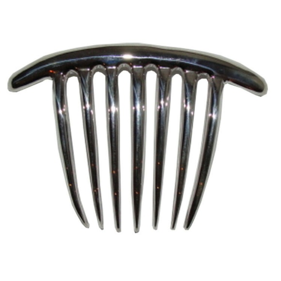 Large Sterling Silver Modernist Hair Comb